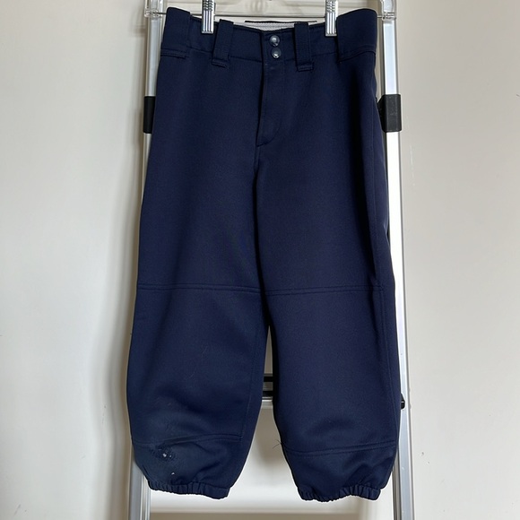 Navy mizuno softball pant - youth M 23.5”-25.5” - Picture 1 of 3